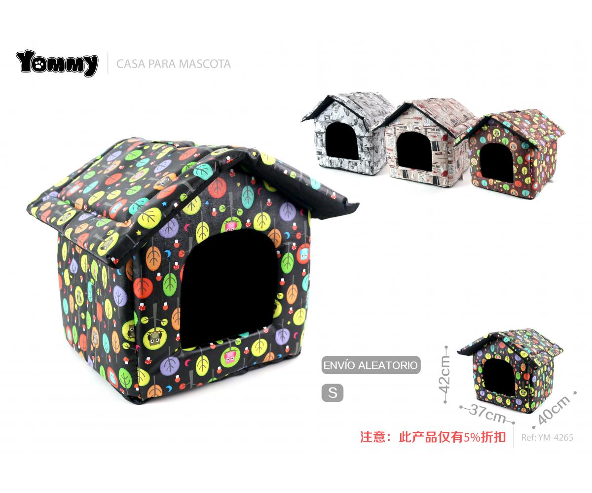 Caseta cómoda y acolchada para mascotas pequeñas