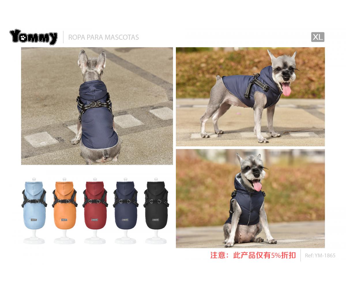 Impermeable con broches diseñado para mascotas