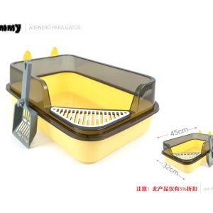 Caja de arena pequeña para gatos